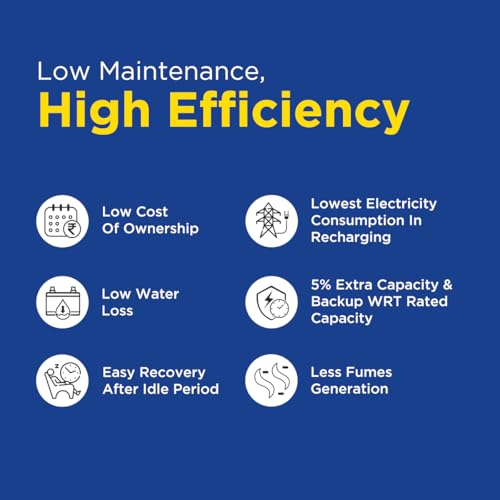 Image of EASTMAN ENERGY EMSS200060TT | Tall Tubular | 200 AH Inverter Battery |Warranty 60 (36+24) Months for Home & Office
