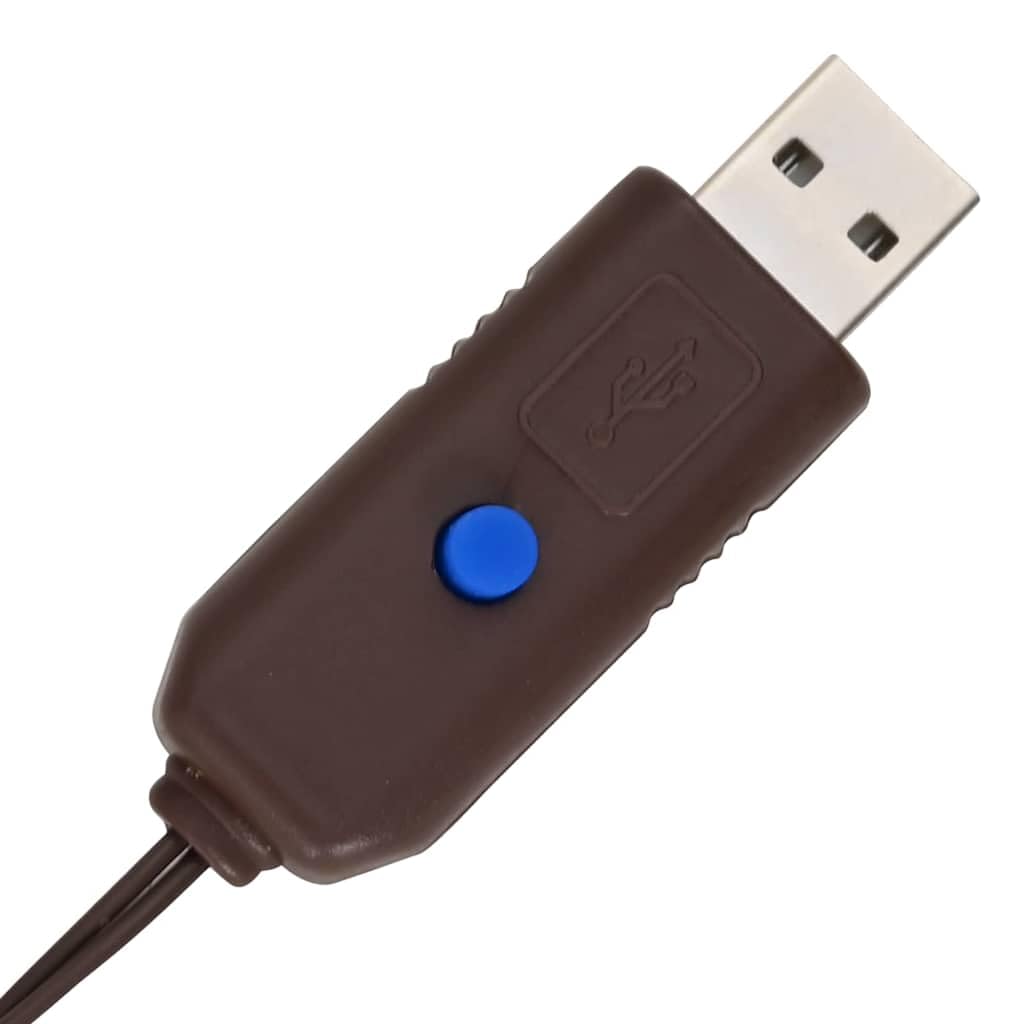 Choinka 120 cm z rattanu z 100 diodami LED, ciepła biel, zasilana przez USB, do użytku wewnątrz i na zewnątrz, świąteczna dekoracja z nowoczesną metalową ramą, trwała i stabilna, do salonu