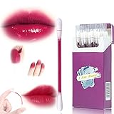 20pcs/Set Tattoo Lipstick Cotton Swab Cigarette Cotton Swab Lipstick Lipstick For Women Bright Red...