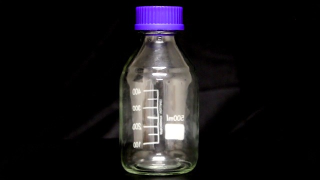 Karter Scientific 500ml Glass Round Media Storage Bottles with GL45 Screw Cap, Borosilicate Glass, 251M5 (Pack of 6)