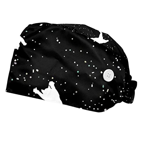 Chapeaux de travail pour hommes femmes avec motif chats mignons anti-transpiration