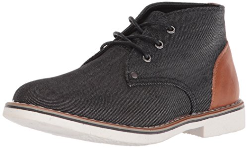 Steve Madden Boy's BTEMPLER Chukka Boot, Black, 3 M US Little Kid
