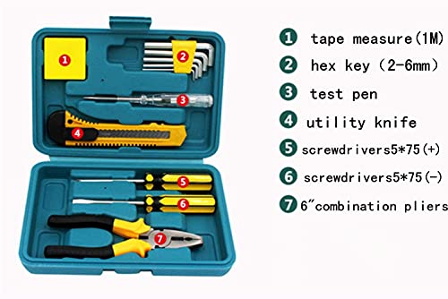 Werkzeugset im Koffer, 11 teiliges Werkzeug Set Ideal Weihnachtsgeschenk für den Haushalt, Werkzeugkasten für den… – Bild 3