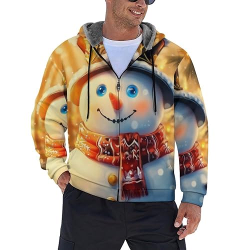 Sweat à capuche zippé chaud homme idéal pour le sport et les loisirs d'hiver taille S