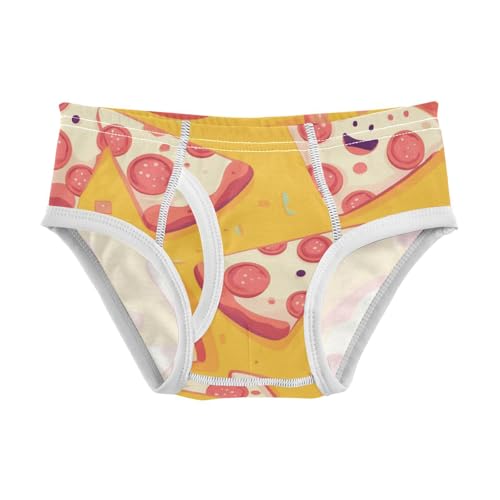 KLL Pizza Pepperoni Little Boys Cotton Athletic Underwear Breathable Children Undies