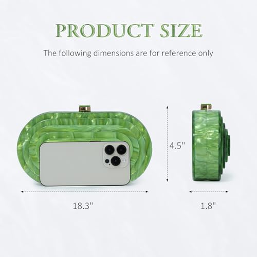 Image of Fecialy Acrylic Evening Clutch Bag for Women Shell Shape Handbags Marbling Purse Formal Party Bridal Wedding Crossbody Bag