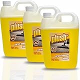 Carpet Cleaner Shampoo & Odour Deodoriser (inc Pet) Plush 5L x3 (Lemon)