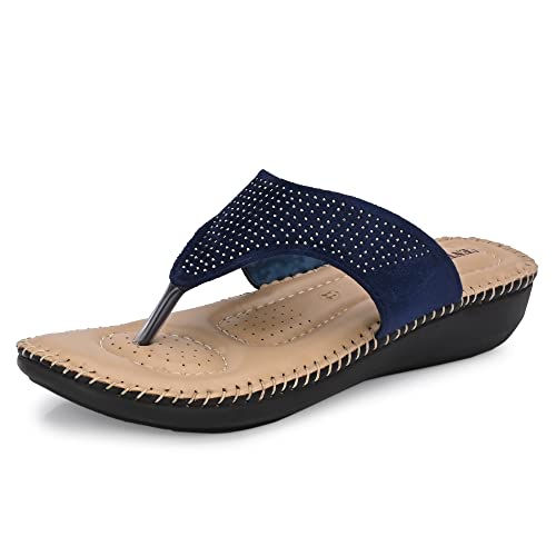 Image of Centrino Women Thong Sandals & Comfortable Ortho Care Sandal For Ladies | Fashion Wear Sandal & Chappal | Soft Cushioned for More comfort (2855)