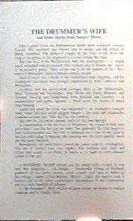 Paperback the Drummer's Wife and Other Stories from Martyrs' Mirror Book