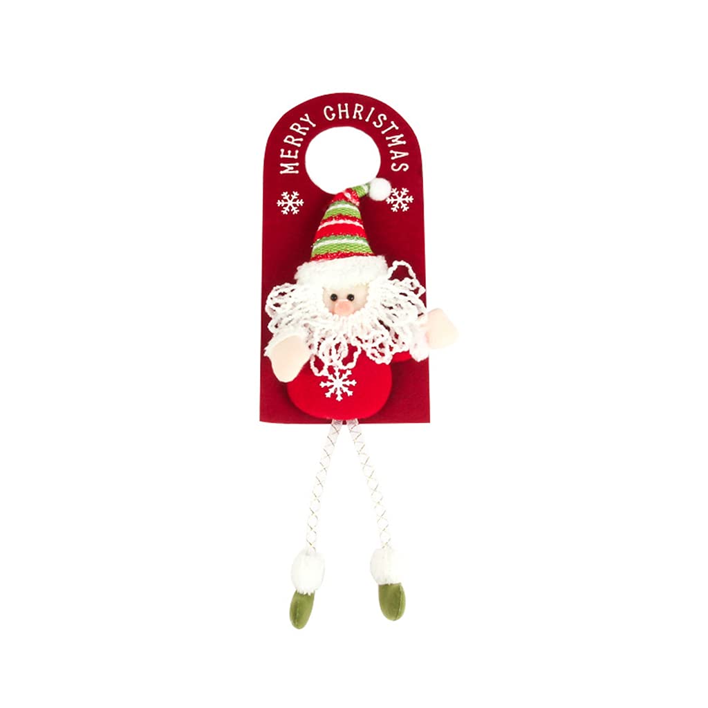 Yjcnelcr Colgantes para colgar en la puerta de Navidad, adornos para pomos de puerta, decoración de Navidad