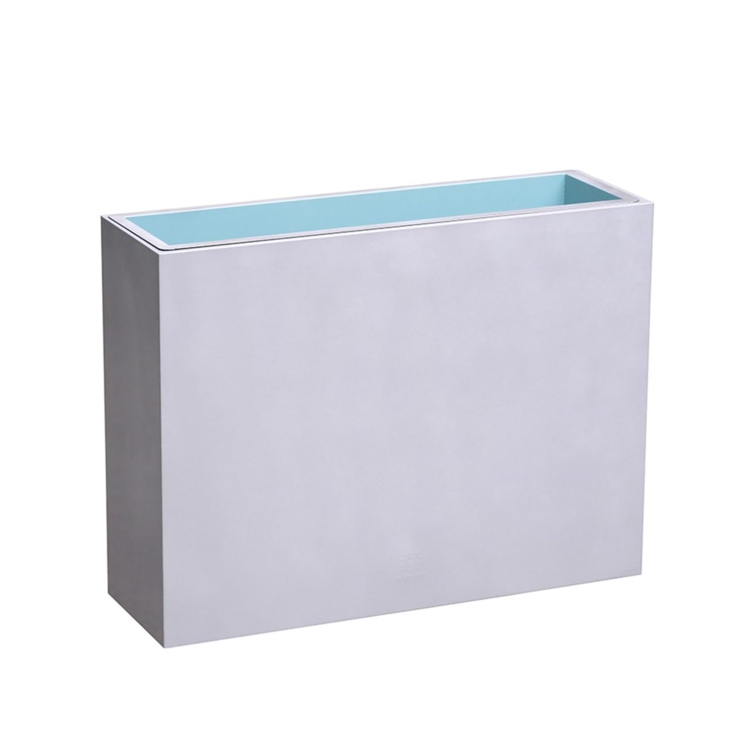 Primrose Small Garden Zinc Tall Trough Planter with Insert Silver 80cm (31.5in)