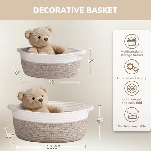 Image of CHICVITA Large Gift Basket Empty with Bags & Ribbon to Fill, Brown