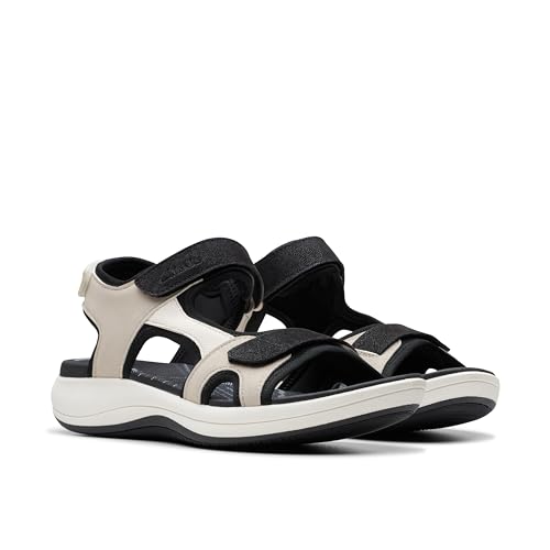 Clarks Clarks Cloudsteppers Women's Mira Bay Sport Sandal, Flint Textile, 9 Medium US