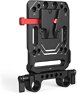 SMALLRIG V-Lock Mount Battery Plate with Dual 15mm Rod Clamp - 3016