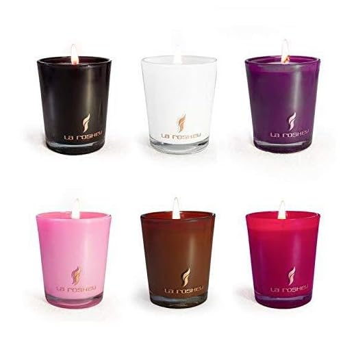 tgbvr aromaterapi ljus present 6 set, stressreducering och aromaterapi med sojawax