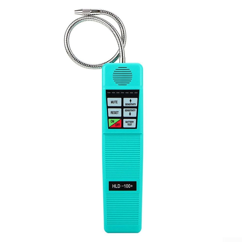 Rilevatore di perdite alogeno HLD-100+ Sniffer di gas ad alta precisione per auto AC e HVAC - Tester agente di raffreddamento a 7 livelli con allarme LED