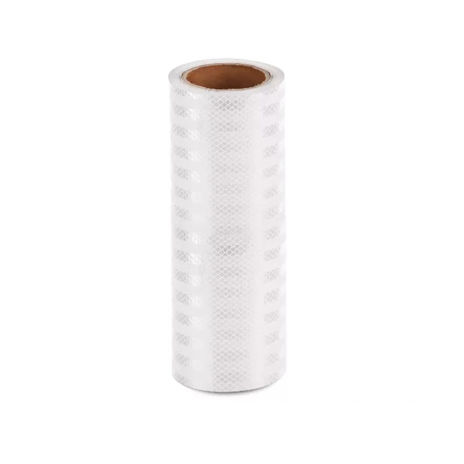 Ruban réfléchissant blanc diamant étanche de sécurité routière pour camion et voiture 10Mx30cm