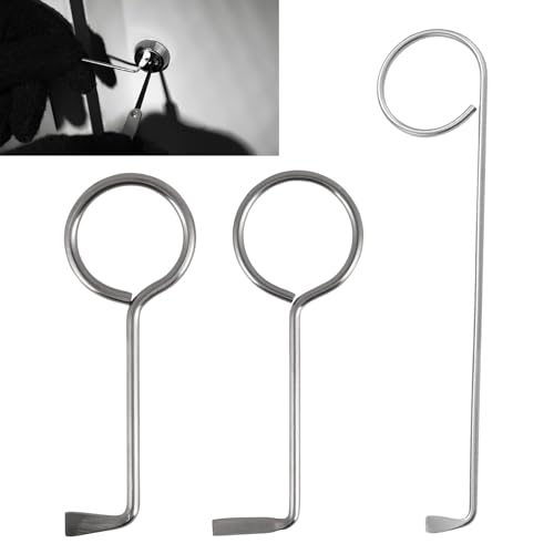 Llaves Maestra para Abre Casi Todas Las Puertas, Llave Universal, para Puertas de Habitaciones, Herramienta de Apertura de Acero Inoxidable (3 Piezas)