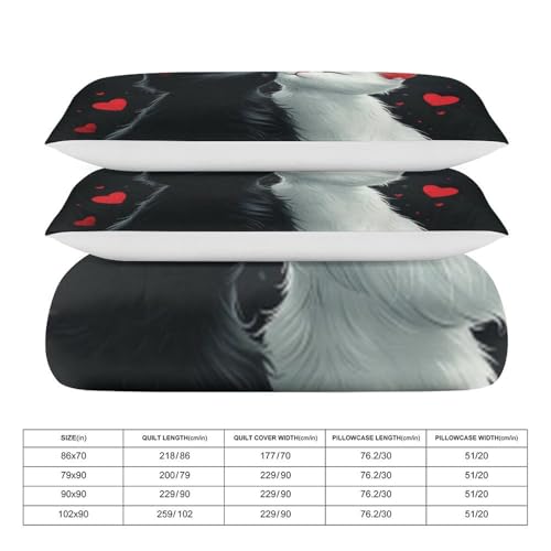 Housse de couette chat 135 x 200 cm, le cadeau de lit idéal pour enfant