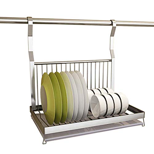 Soportes para Platos,Escurreplatos De Platos,Acero Inoxidable,Fácil De Usar,Porta Cubiertos para Cocina,Colgando De La Pared,Ahorra Espacio,escurreplatos Plegable,para Utensilios De Cocina Cover