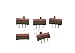 2PC day switch 3 feet 2 speed direct insert sliding switch SS-12SDP2 2.54mm