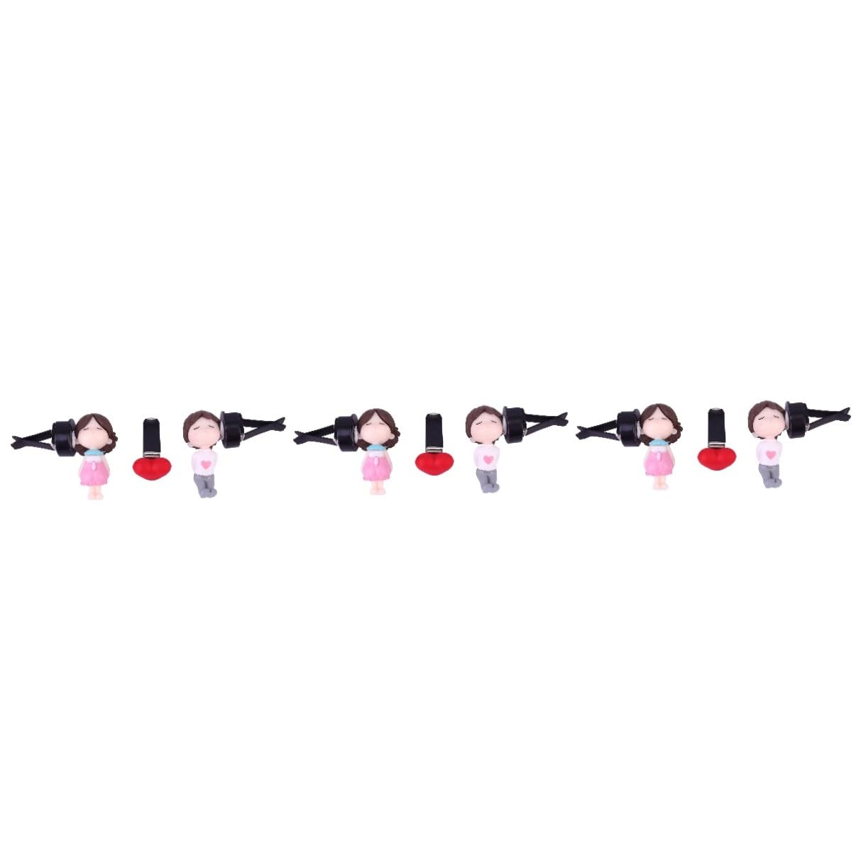 iplusmile 3sets Clip Diffusore Profumo Per Auto Decorazione Carina Per Auto Con Doll Per Facile Da Usare Ventola Per Ufficio e Casa