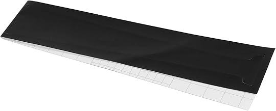 Console Middle Skin for PS5, Integral Scratch Resistant Middle Strip Sticker for PS5 Optical Drive Edition Host (Black)