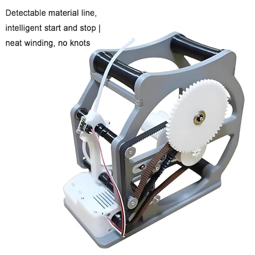 Bobinadora eléctrica con parada automática, rebobinador máximo sin enredos de 1 kg para filamento 3D, hilo de coser, soldadura de bricolaje, sistema de transmisión de engranajes con sensor inteligente