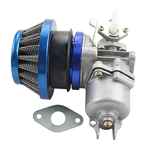 GOOFIT Azul Carburador 13 Minimoto Chino Con 44mm Filtro De Aire Del Combustible Reemplazo Para Desbrozadora 2 Tiempos 43cc 47cc 49cc Scooter Pit Bike Atv Mini Quad Azul Minicross Pocketbike