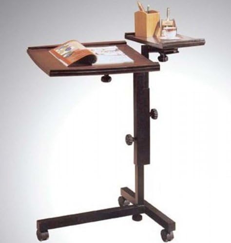 Adjustable Height Laptop Caddy (Espresso) (38"H x 25.63"W x 21"D)