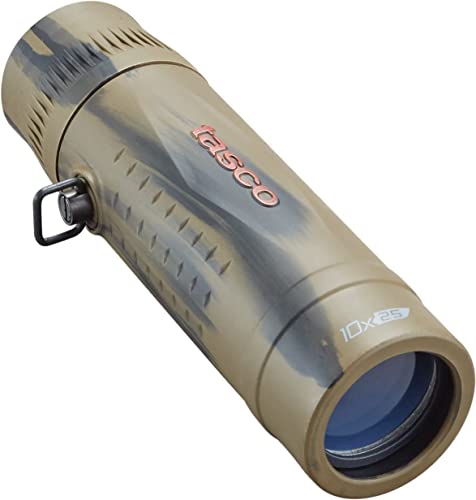 Tasco 568125B Essentials Roof MC Box Monocular, 10 x 25mm, Brown Camo