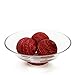 Hosley Clear Glass Bowl with Red Bottom 11.8 Inch Diameter Ideal Gift for Wedding or Special Occasion for Decorative Balls Orbs DIY Projects Terrariums and More. O4