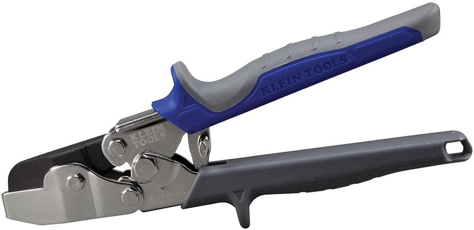 Klein Tools 86526 HVAC Tool V Notcher for Ductwork and Sheet Metal, Cuts 30-Degree V