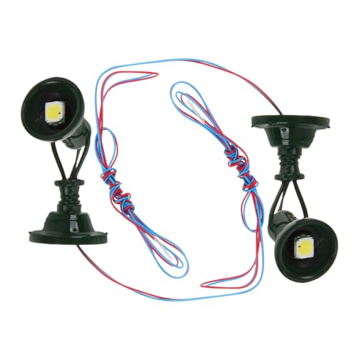 CORHAD Micro Landscape Light Decor Mini Signal Light Model for Train Layout Mini Decor Prop Stainless Steel