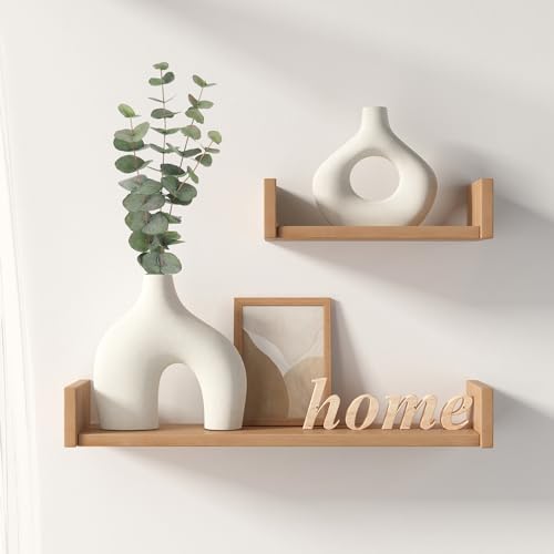 Zormon White Ceramic Vase Set Of 2, Pampas Grass Vases For Home Decor, Round Matte Boho Vases For Flowers, Nordic Minimalism Style Vase For Living Room Bedroom Shelf Decor thumb #5