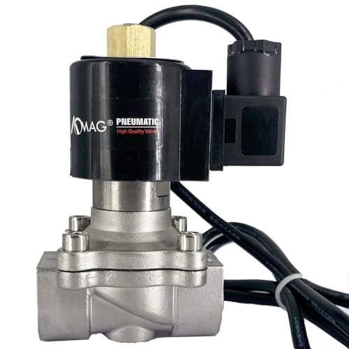 Aomag Normally Open Water Fountain Solenoid Valves, 3/4 Inch Npt Ac 110V Stainless Steel Viton Electric Underwater Solenoid Valve For Water cover