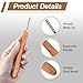 Savina Wooden Paper Bead Roller with Slotted Metal Tip - Handcrafted Hardwood Quilling Tool with Ergonomic Handle for DIY Paper Jewelry & Bead Making Crafts (1)