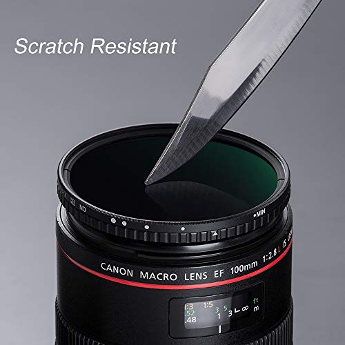 Image of K&F Concept 37mm Fader ND Filter Neutral Density Variable Filter ND2 to ND32 for Camera Lens NO X Spot,Nanotec,Ultra-Slim,Weather-Sealed