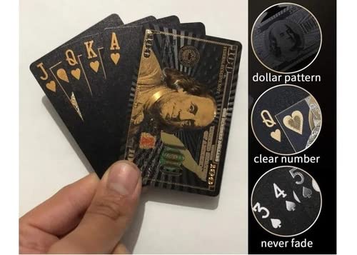 Jogo de Carta Dolar Preto com Dourado