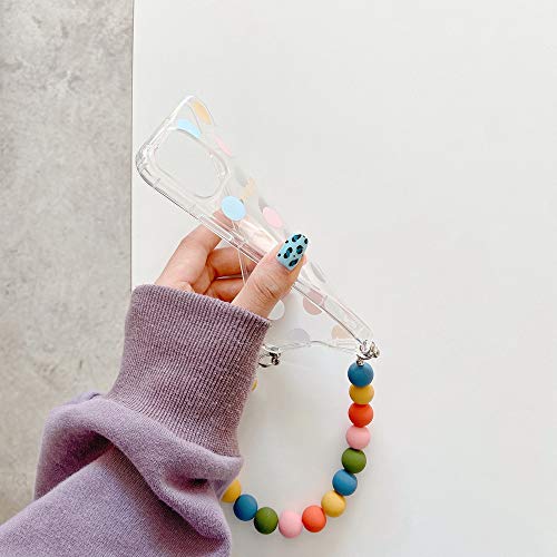 Coque iPhone 11 12 XR perles colorées motif Belle Journée