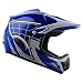 WOW Youth Kids Motocross BMX MX ATV Dirt Bike Helmet Spider Web Blue