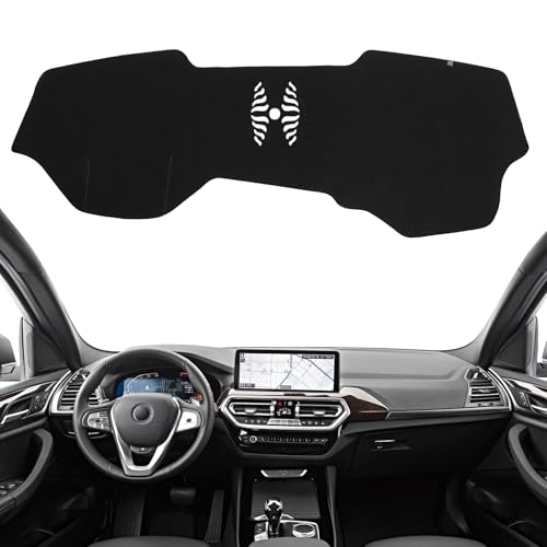 Cubierta de franela antideslizante para tablero de salpicadero de coche BMW X3 X4