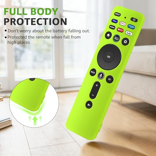 Image of [2Pack] Climberer Cover for VIZIO XRT260,Smart TV Remote Control Replacement Glow in Dark Protective Skin Case - Blue & Green (XRT260)