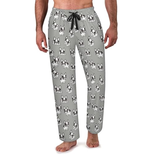 Cute Pattern Men's Pajama Pants Lightweight Lounge Pants Comfy Drawstring Sleep PJ Bottom with Pockets Sweatpants