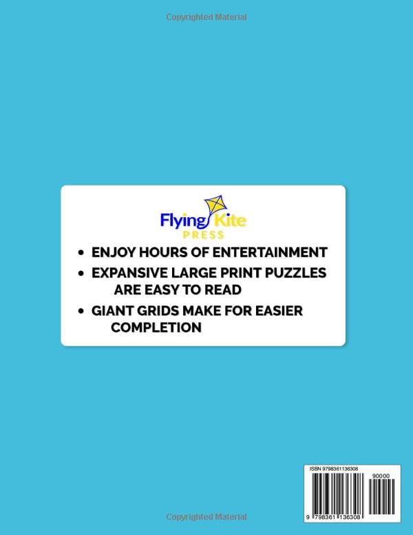 Miniatura 2 de Large Print 100 Easy Themed Crossword Puzzles Book Jumbo Print for Adults and Seniors to Relax While Still Challenging Their Brains