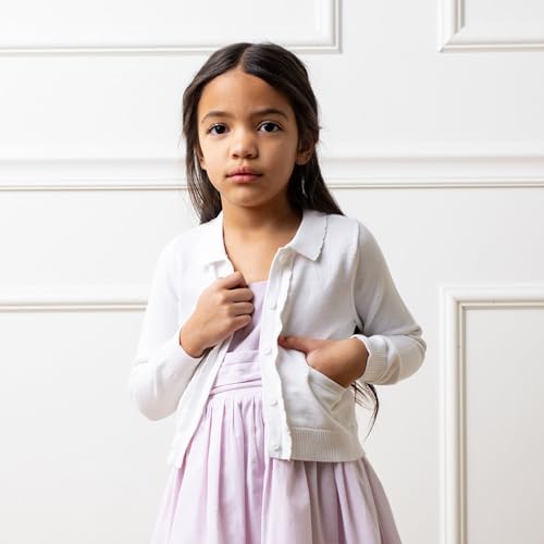 Image of Hope & Henry Girls' Milano Stitch Cardigan Sweater