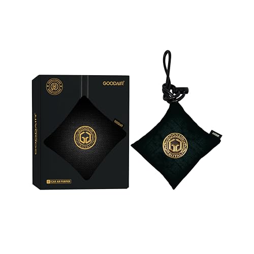 GOODAIR HEPA Car Air Purifier Bag & Pouch | 75g Activated Carbon Filter, Absorb Toxic Gases, 2.0 Premium Certified Air Purifier, Suitable for All Cars, 24/7 Air Purification - Super Black