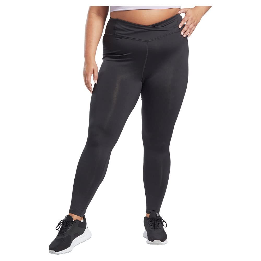Reebok Women's Basic High Rise Leggings Night Black 3XL