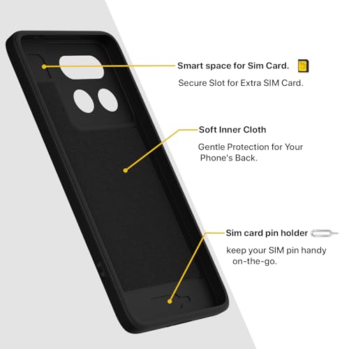 Image of Pikkme Back Cover for Realme 16 Pro Plus 5G Soft Matte Silicone Mag-Safe Design (Mag-Safe Not Support) Camera Protection | Slim Fit Bumper Cover (Black)