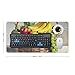 Fresh Fruits in The Basket Desk Mat Non-Slip Laptop Writing Pad Large Keyboard Mousepad with Rubber Base 23.6
